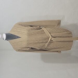 JONES NEW YORK Women's Cable Knit Belted Sweater